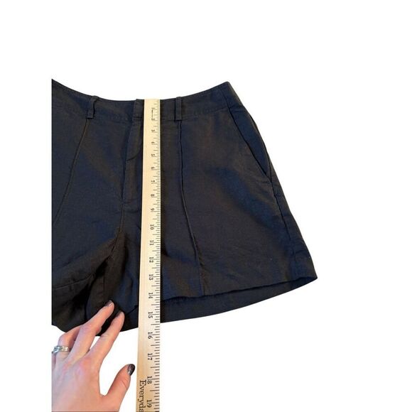 NWOT Madewell Pintucked Shorts Linen size 4 Jet Black - Picture 7 of 13